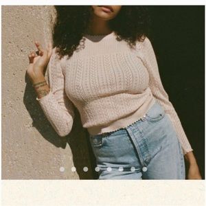 Doen Sofina pullover, Seashell pink. Size Medium